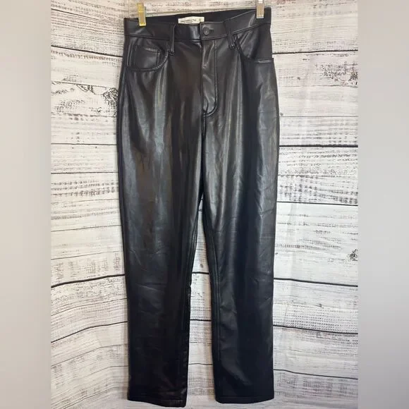 Abercrombie &‎ Fitch Pants Womens Sz 27 the 90s straight high rise Curve love - Picture 5 of 11